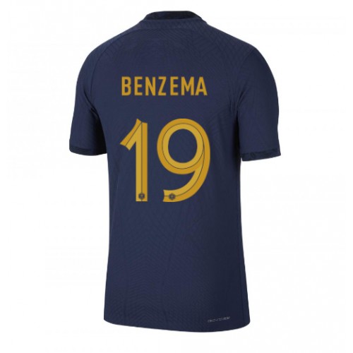 Echipament fotbal Franţa Karim Benzema #19 Tricou Acasa Mondial 2022 maneca scurta
